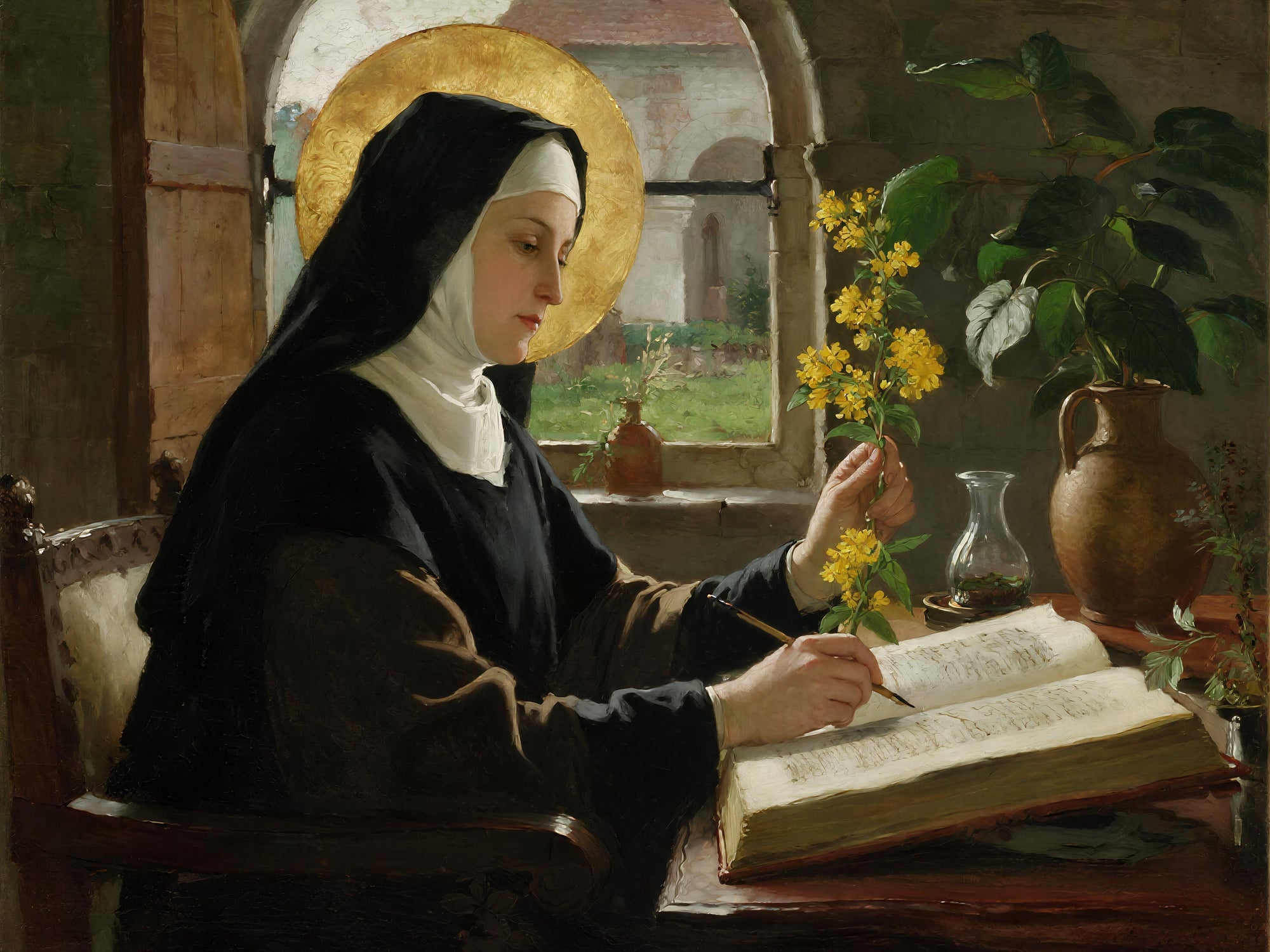 The Herbalist Trained by Heaven (Saint Hildegard von Bingen)