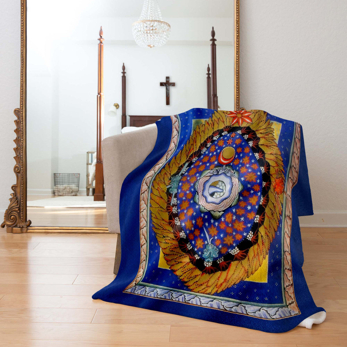 The Universe Hildegard von Bingen Throw Blanket