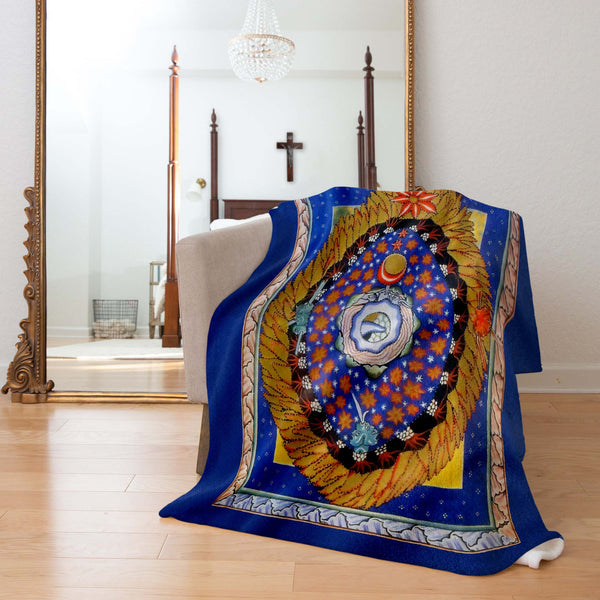 The Universe Hildegard von Bingen Throw Blanket