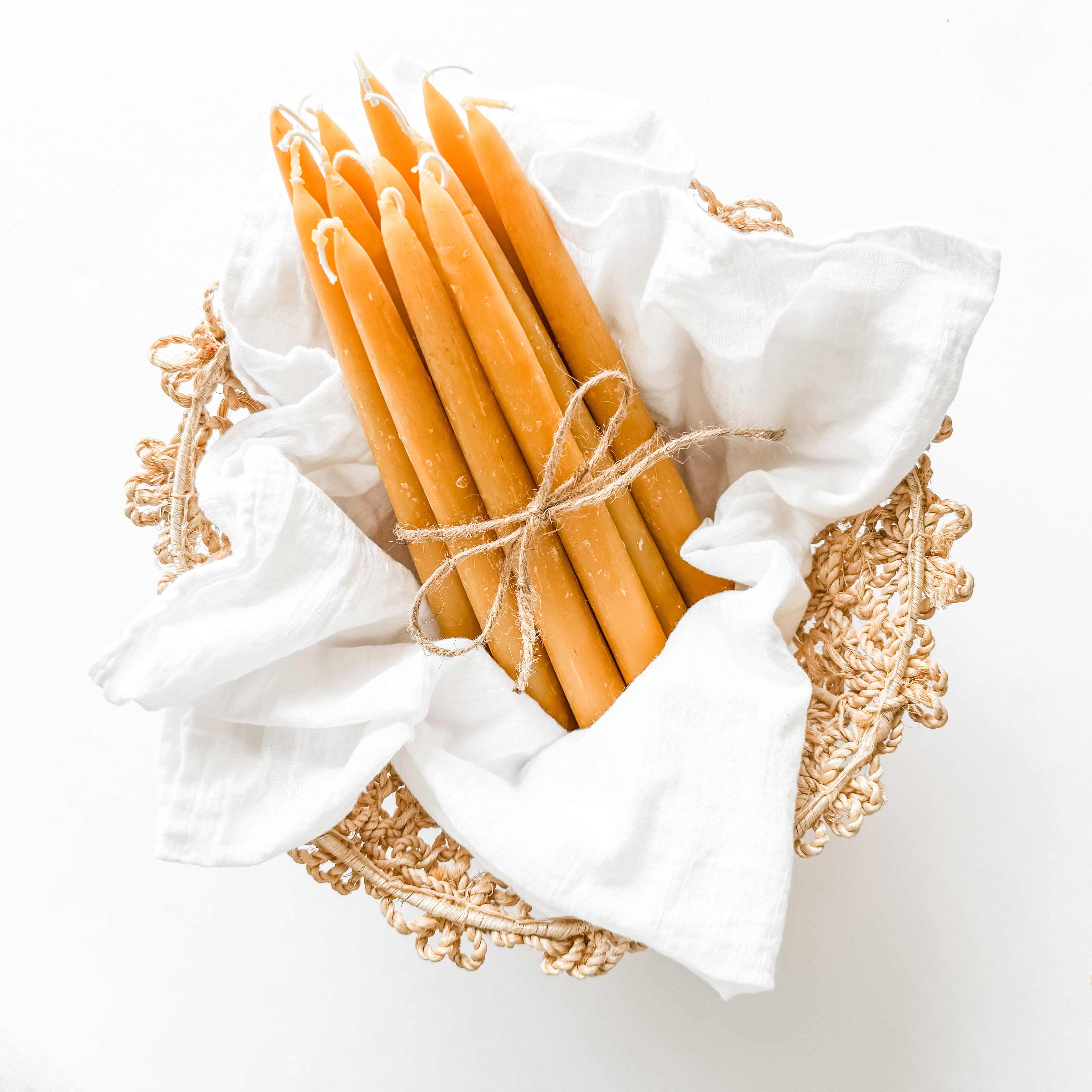 100% Beeswax Taper Candles (USA)